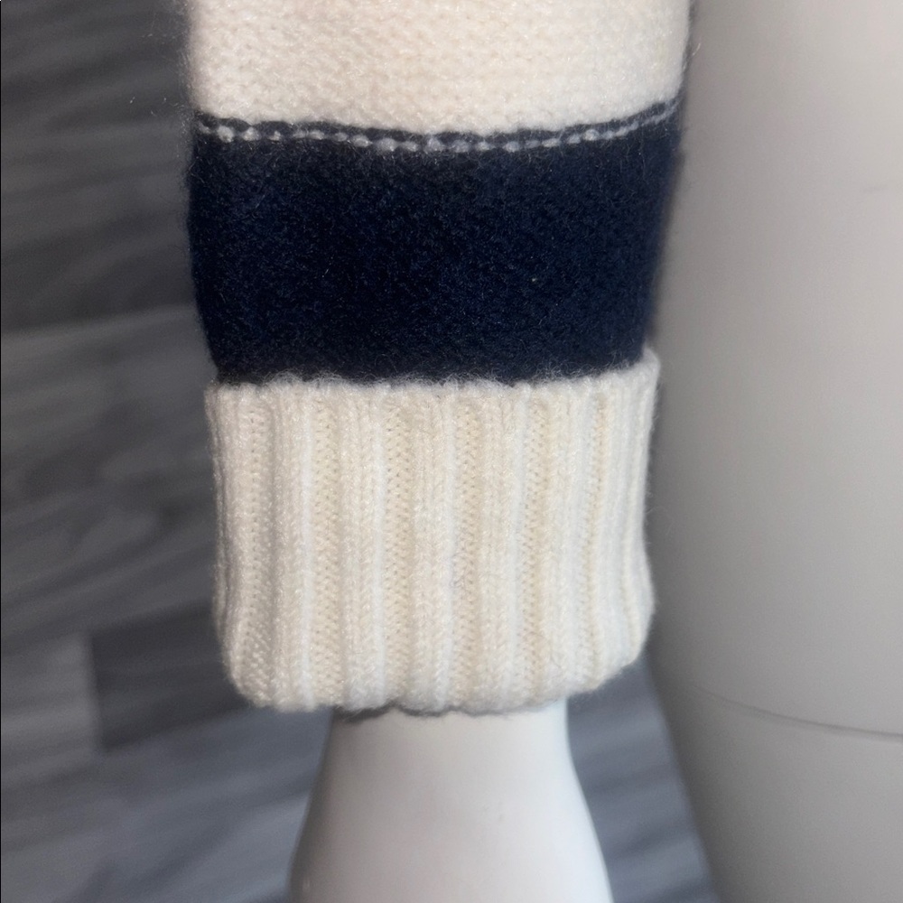 American Eagle Outfitters Navy and Cream Striped Sweater - Picture 4 of 11